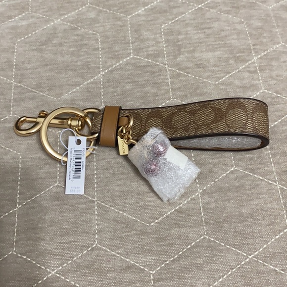 Authentic Coach signature cherry Charm Keychain - Picture 3 of 5